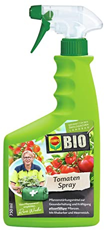 Compo Bio Tomaten Spray AF, Biologisches Pflanzenstärkungsmittel für pilzanfällige Pflanzen, empfohlen vom Pflanzenarzt® René Wadas, 750 ml