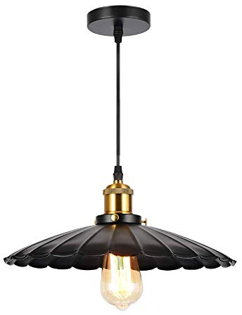Colgante de luz que cuelga del techo luz creativa del restaurante del hierro forjado de una sola cabeza platillo volante de la lámpara del vintage del viento Industrial café de la barra de hoja de lot
