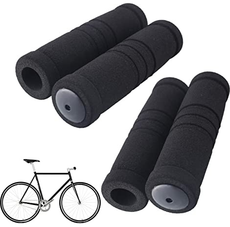 4 Pcs Foam Sponge Bike Handlebar Covers Bicycle Nonslip Handlebar Hand Grips Covers Bike Handle Bar Accessories for Bikes