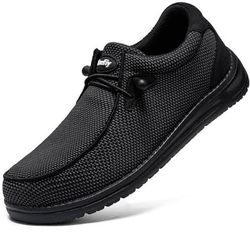 Tinefiy Steel Toe Shoes for Women Lightweight Comfortable Slip Resistant Safety Work Sneakers Composite Toe Indestructible Shoe Size 5