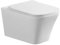 Wall Hung Toilet Rimless Pan 1.12m Concealed Cistern Frame WC Plate Soft Close Seat Options (Wc Square Pan)
