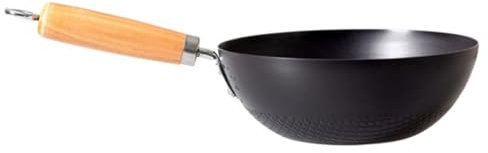ABOOFAN Wok Batterie De Cuisine Poêle Antiadhésive Frire Casserole Poêle Pour Plaque à Induction Non Pot Cuisinier Baguettes Étain Friture Mini-grill Poêlon Poêle Électrique Black Le Fer