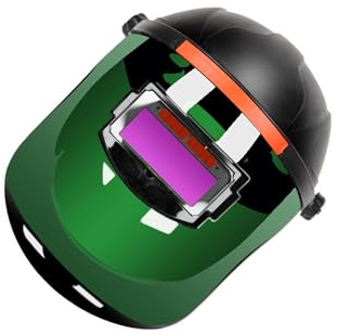 IOIUSKKU Occhiali protettivi TIG ad anidride carbonica Tecnologia di accelerazione con variazione della luce per interni Schermo facciale integrato Saldatura elettrica TIG Saldatura ad anidride