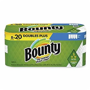 Bounty Select-A-Size Paper Towels, White, 8 Double Plus Rolls = 20 Regular Rolls