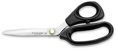 3 CLAVELES 104 - Ciseaux à usages Multiples, Professionnels, INOX, 20,32 cm
