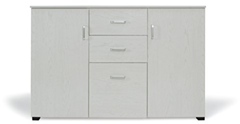 Trendyitalia 13011 Mobile Multiuso Art.124 Rovere Sbiancato, Legno melaminico, 120 x 40 x 82.5 cm