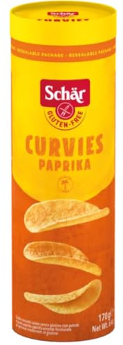 Schär Curvies Paprika Chips, 170 g