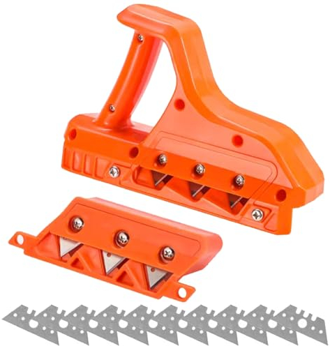 45/60 Plasterboard Quick Cutter - Edge Planer with 10 Blades, Drywall Chamfer Tool