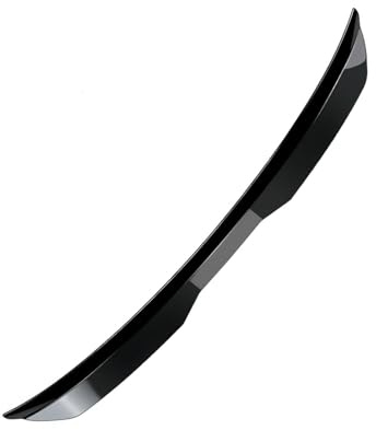 ISTOVO Spoiler Posteriore per Fiat Punto Evo (199) 2009 2010 2011, ABS Alettone Auto, Durevole Bagagliaio Spoiler Alettone Decorazione Protezione,Black