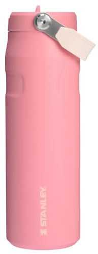 Stanley IceFlow Flip Straw 2.0 Water Bottle 24 oz | Built-In Straw for Travel and Sports | Lightweight and Leak Resistant | Insulated Stainless Steel | BPA-Free | Pink Mesa