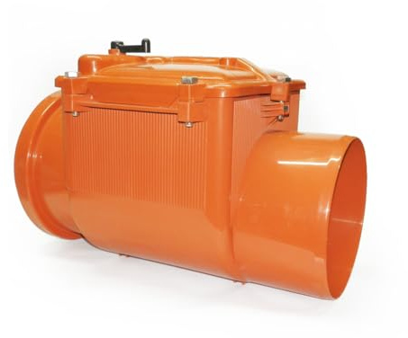 ISTA TOOLS Rückstauklappe zu Auswahl in Ø75,110,125,160mm Rückstauverschluss Rattenschutz für HT - KG Rohre Rückschlagklappe abwasser (DN-200)
