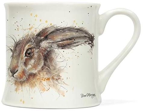 Tasse aus Porzellan mit Tiermotiv ca. 0,3L | Mug | Kaffeetasse | Teetasse | Henkelbecher | Becher (Hase 2)