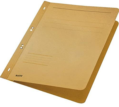 Leitz 3742-00-11 Ösenhefter, 1/1 Vorderdeckel, A4, kaufmännische- oder Amtsheftung, Manilakarton, chamois