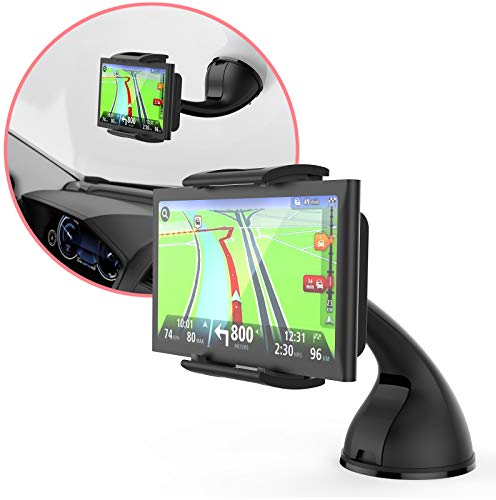 MONTOLA Navi Halterung kompatibel mit Tomtom, Garmin und Handy - KFZ-Halterung Saugnapf mit Kugelgelenk passend für jedes Auto