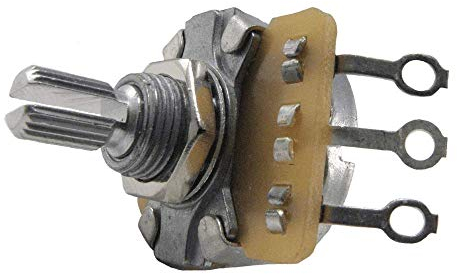 Ernie Ball 250K Potentiometer mit geteilter Achse für Instrumente