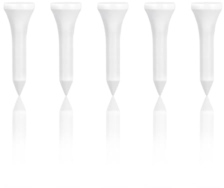 Zivisk Wooden Golf Tees 1-1/2 inch 100 Count, Short Golf Wood Tees(White,38mm)