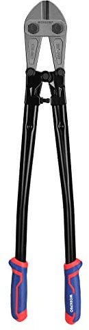 WORKPRO 30 Bolt Cutter, Chrome Molybdenum Steel Blade, Heavy Duty Bolt Cutter with Soft Rubber Grip, Cutting Tool for Cut Chain, Wire, Screw, Rivet