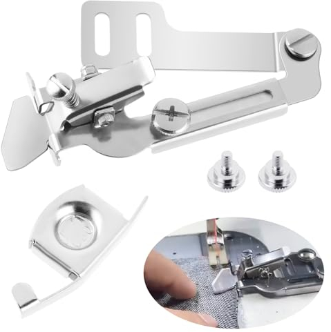 Amaxiu Magnetische Verstellbare Saumkantenführung 2 Teiliges Set, Nahtführung Kantenführer mit Magnetischer Nahtführung Anti Falten Nähkantenklemme Dicke Naht Nahtführungslineal für Nähmaschine