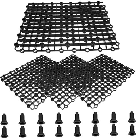 Happyyami 4pcs Aquarium Tank Divider Plate Fish Tank Bottom Filter Plate Easy to Install Clean