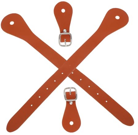 Leather Riding Spur Straps Cowboy Spur Straps for Men Women Boots Western Easy Adjustment for Equestrian Sports
