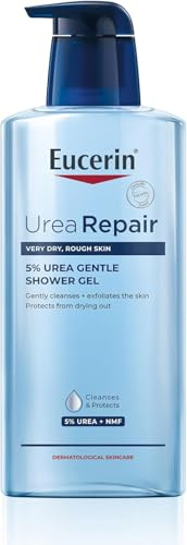 Eucerin UreaRepair 5% Urea Gentle Shower Gel 400ml, Moisturising Body Wash for Very Dry, Rough Skin, Gentle Cleansing for Eczema,