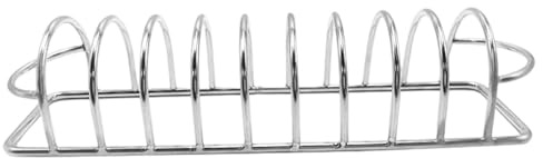 Grillstångshållare – 38 cm extra långt stativ i rostfritt stål, non-stick köksaccessoar lämplig för luftfritös, trädgård, terrass, gräsmatta, picknick, camping