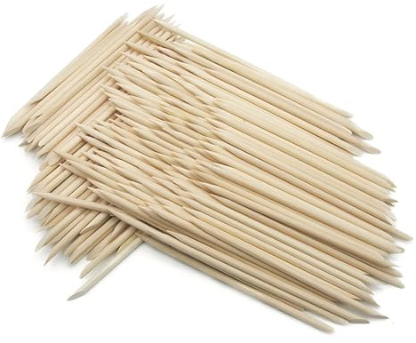 CONGGUAN 200 Pcs Eyebrow Wax Sticks Waxing Applicator Eyebrow Lip Nose Waxing Sticks Small Wax Spatulas Applicator Wood Craft Sticks for Nail Art Tools
