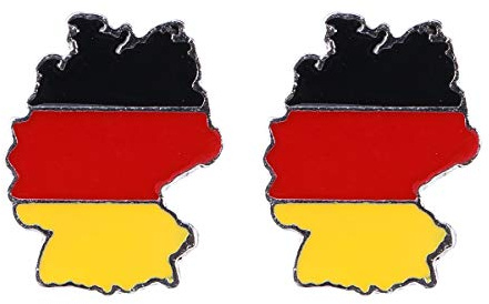 BESTOYARD 2 StüCk Broschen Mit Deutschlandflagge, Patriotische Deutsche Anstecknadel, Anstecknadeln Mit Nationalflagge Zur Stoffdekoration