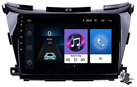 Android 8.1 10.1 Pollici GPS Navigazione Sistemi Multimediali per Nissan Murano 2015-2017 con Car Multimedia FM AM Radio, WiFi Tethering Internet/Audio Stereo,WiFi: 1+16gb