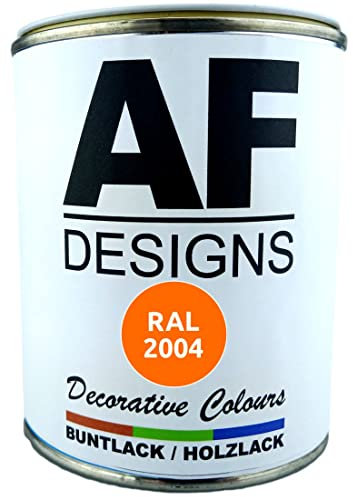 Alex Flittner Designs Buntlack Holzlack RAL2004 auf Wasserbasis 750ml glänzend Innen Aussen Möbel