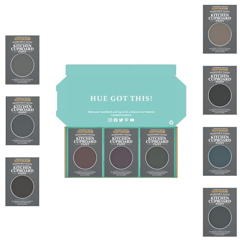 Rust-Oleum Kitchen Cupboard Paint in Satin Finish – Moody Darks Tester Box