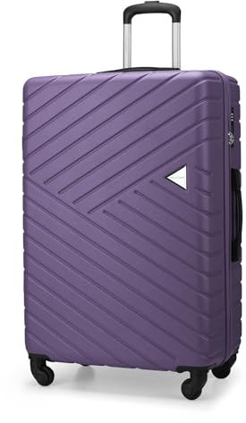 Puccini Koffer Reisekoffer Hartschalen Trolly Beautycase Malaga (Flieder (7D), Groß)