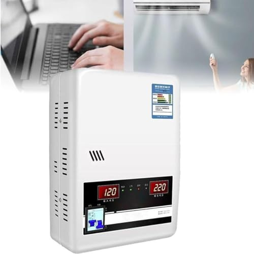 MAHWER Voltage Converter Stabilizer, 220V 6800W/15000W/20000W Single Phase Heavy Duty Automatic Voltage Regulator, High Precision Power Supply for Refrigerator Computer TV(15000W)