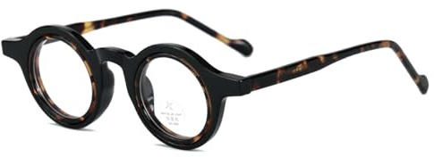 moomoobird Kleine runde Gläser Frauen Männer TR90 Rahmen Vintage Gläser Rahmen Blaues Licht Retro Brillen UV400