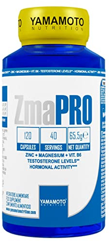 Yamamotò ZMA PRO 120 compresse - zinco + magnesio + vitamina B6 - Senza Glutine, Senza Lattosio