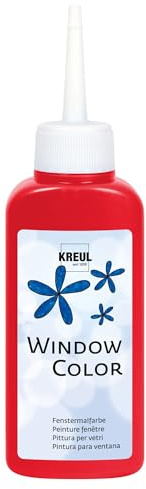 Kreul fönsterfärg, 80 ml körsbärsröd