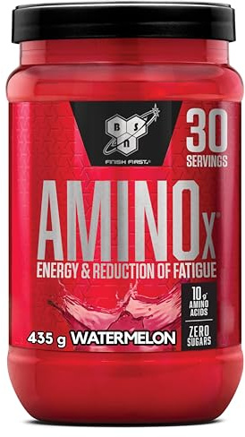 BSN Nutrition Amino X Supplement with Vitamin D, Vitamin B6 and Amino Acids, Watermelon Flavour, 30 Servings, 435 g