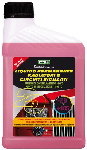 CORA 0020 Liquido Radiatori Auto, -20°C, Rosso