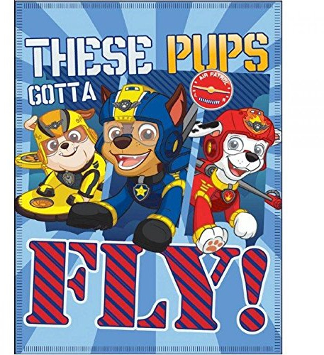 Nickelodeon Pat Patrol - Manta polar infantil (100 x 140 cm), diseño de Patrulla Canina