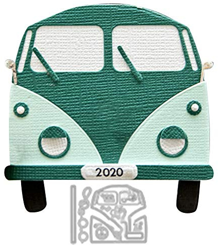 120302 Stanzschablone für Auto, Wohnmobil, Blume, Weihnachtsbaum, Auto, Van, Scrapbooking, Prägung, Album, Karten, Schablone