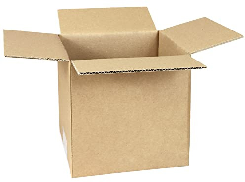 smiley pack Faltkartons 150 x 150 x 150 mm braun – 50 Stück – KK06 | Versandkarton aus Wellpappe 1-wellig – 15 x 15 x 15 cm – Pappkarton Versandbox für Paket & Päckchen