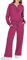 ORANDESIGNE Donna Completi Due Pezzi Set Tuta da Ginnastica Zip a Quarto di Dollaro Felpa Oversize Pantalone a Gamba Larga Autunno Set da Salotto Tuta da Ginnastica A Rose XL