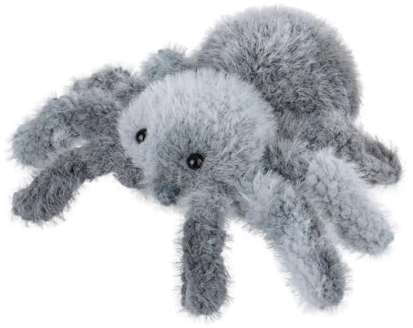 Apricot Lamb Spinne Plüschtiere für Kinder, weiche niedliche Kuscheltier für Baby Mädchen und Jungen, Flauschige Spinne Blau 20 cm