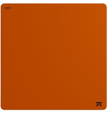 Fnatic MAX Dash XL PRO - Tappetino per Mouse da Gioco con Superficie Veloce ​​in Tessuto Testurizzato Arancione, Rivestimento Resistente all'acqua, con Base in Schiuma PORON Antiscivolo (480x480x6mm)