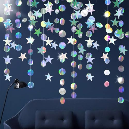 L Guirnalda Estrella de Papel, Guirnalda Estrella Colgante, Exquisita Decoración Hecha a Mano, Versátil Todas Las Ocasiones