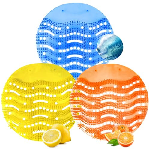 12 Pièces Ecrans pour Urinoir, Filtre à urinoir, Pastilles Urinoir Tapis d'Urinoir Désodorisant pour Urinoir, Ecrans pour Urinoir les Hôtels, les Restaurants, les Écoles