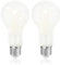 FLSNT Lampadina E27 bianca fredda 200 W equivalente, 18 W A70 Lampadina a basso consumo 3000 lm, super luminosa, design 5000 K, bianco freddo, non dimmerabile, confezione da 2