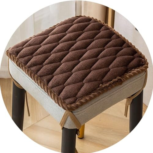 Cojín Cuadrado para Silla,30X30cm/35X35cm/40X40cm/45X45 cm Antideslizante, cojín de Asiento Suave para Taburete, jardín, Interior, Exterior, hogar Cojín Cuadrado para silla de jardín(Color 3,2pcs 30X3
