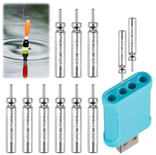 Behogan 9 Stück CR 425 LED Posen Angeln Batterie, Aufladbar Akku für Angelalarmglocken und Pose, Leuchtpose Angeln Zubehör, Wiederaufladbare CR425 USB Angelposen Akku (Ladegerät 1 und Akku*9)