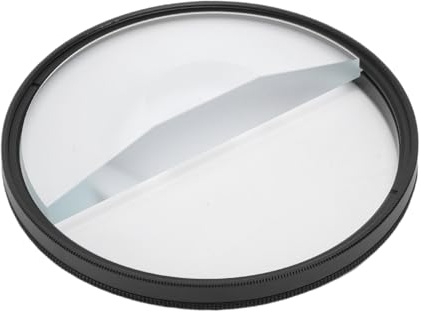 PUSOKEI 82MM Half Moon Swirl Filter, Half Moon Special Effect Filter, Halo Swirl Lens Filters for DSLR Camera with Double Sided Multi Layer Coating, Anti Scratch